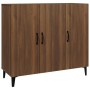 Aparador de madera de ingeniería marrón roble 90x34x80 cm von , Sideboards - Ref: Foro24-817464, Preis: 104,77 €, Rabatt: %