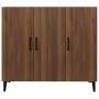 Aparador de madera de ingeniería marrón roble 90x34x80 cm von , Sideboards - Ref: Foro24-817464, Preis: 104,77 €, Rabatt: %