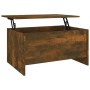Mesa de centro madera ingeniería roble ahumado 80x55,5x41,5 cm by , Coffee table - Ref: Foro24-819269, Price: 55,41 €, Discou...
