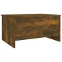 Mesa de centro madera ingeniería roble ahumado 80x55,5x41,5 cm by , Coffee table - Ref: Foro24-819269, Price: 55,41 €, Discou...
