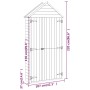 Cobertizo de herramientas madera pino impregnada 107x37x220 cm de , Cobertizos - Ref: Foro24-318192, Precio: 333,34 €, Descue...