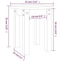 Mesa de centro de madera maciza de pino marrón miel Ø35x35 cm von , Couchtisch - Ref: Foro24-822340, Preis: 23,05 €, Rabatt: %