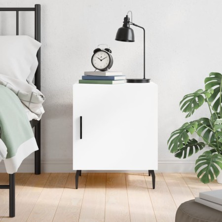 Mesita de noche madera de ingeniería blanco 40x40x50 cm by , Nightstands - Ref: Foro24-827596, Price: 44,08 €, Discount: %