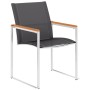 Sillas de jardín 4 unidades textilene y acero inoxidable gris von , Gartenstühle - Ref: Foro24-46496, Preis: 299,04 €, Rabatt: %