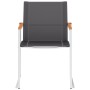 Sillas de jardín 4 unidades textilene y acero inoxidable gris von , Gartenstühle - Ref: Foro24-46496, Preis: 299,04 €, Rabatt: %