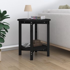 Mesa de centro de madera maciza de pino negro Ø55x60 cm von , Couchtisch - Ref: Foro24-822356, Preis: 55,12 €, Rabatt: %