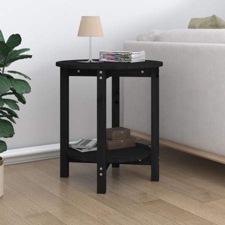 Mesa de centro de madera maciza de pino negro Ø55x60 cm von , Couchtisch - Ref: Foro24-822356, Preis: 55,12 €, Rabatt: %
