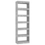 Estantería/divisor de espacios gris hormigón 60x30x198 cm by , Bookcases and shelves - Ref: Foro24-811686, Price: 93,28 €, Di...