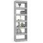 Estantería/divisor de espacios gris hormigón 60x30x198 cm by , Bookcases and shelves - Ref: Foro24-811686, Price: 93,28 €, Di...
