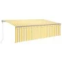 Toldo automático persiana LED sensor de viento 5x3m de vidaXL, Toldos - Ref: Foro24-3069473, Precio: 654,03 €, Descuento: %