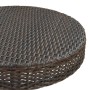 Mesa de jardín de ratán sintético marrón 60,5x106 cm by , Garden tables - Ref: Foro24-45855, Price: 124,19 €, Discount: %