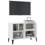 Mueble de TV con patas de metal blanco 69,5x30x50 cm von , TV-Möbel - Ref: Foro24-805932, Preis: 56,30 €, Rabatt: %