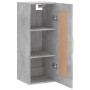 Armario de pared madera ingeniería gris hormigón 34,5x34x90 cm by , Sideboards - Ref: Foro24-830488, Price: 48,76 €, Discount: %