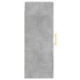 Armario de pared madera ingeniería gris hormigón 34,5x34x90 cm by , Sideboards - Ref: Foro24-830488, Price: 48,76 €, Discount: %