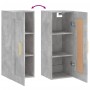 Armario de pared madera ingeniería gris hormigón 34,5x34x90 cm by , Sideboards - Ref: Foro24-830488, Price: 48,76 €, Discount: %