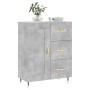 Aparador de madera de ingeniería gris hormigón 69,5x34x90 cm by , Sideboards - Ref: Foro24-830240, Price: 91,92 €, Discount: %