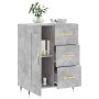 Aparador de madera de ingeniería gris hormigón 69,5x34x90 cm by , Sideboards - Ref: Foro24-830240, Price: 91,92 €, Discount: %
