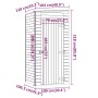 Caseta de almacenaje de jardín madera de pino 100x110x218 cm by , Sheds - Ref: Foro24-318200, Price: 456,57 €, Discount: %