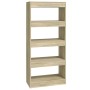 Estantería madera contrachapada color roble Sonoma 60x30x135 cm von , Bücherregale und Regale - Ref: Foro24-811667, Preis: 68...