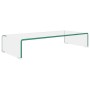 Soporte para TV/Elevador monitor cristal claro 70x30x13 cm de , Muebles TV - Ref: Foro24-244128, Precio: 95,03 €, Descuento: %