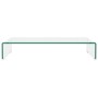 Soporte para TV/Elevador monitor cristal claro 70x30x13 cm de , Muebles TV - Ref: Foro24-244128, Precio: 95,03 €, Descuento: %