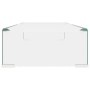Soporte para TV/Elevador monitor cristal claro 70x30x13 cm de , Muebles TV - Ref: Foro24-244128, Precio: 95,03 €, Descuento: %