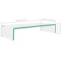 Soporte para TV/Elevador monitor cristal claro 70x30x13 cm de , Muebles TV - Ref: Foro24-244128, Precio: 95,03 €, Descuento: %
