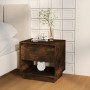 Mesita de noche madera de ingeniería roble ahumado 45x34x44 cm by , Nightstands - Ref: Foro24-812981, Price: 36,06 €, Discoun...
