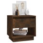 Mesita de noche madera de ingeniería roble ahumado 45x34x44 cm by , Nightstands - Ref: Foro24-812981, Price: 36,06 €, Discoun...