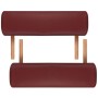 Mesa camilla de masaje de madera plegable de dos cuerpos rojos by , massage tables - Ref: Foro24-110076, Price: 136,40 €, Dis...