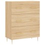Aparador de madera de ingeniería roble Sonoma 69,5x34x90 cm by , Sideboards - Ref: Foro24-827839, Price: 95,23 €, Discount: %