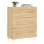Aparador de madera de ingeniería roble Sonoma 69,5x34x90 cm by , Sideboards - Ref: Foro24-827839, Price: 95,23 €, Discount: %