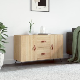 Aparador de madera de ingeniería roble Sonoma 100x36x60 cm by , Sideboards - Ref: Foro24-828143, Price: 89,10 €, Discount: %