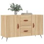 Aparador de madera de ingeniería roble Sonoma 100x36x60 cm by , Sideboards - Ref: Foro24-828143, Price: 89,10 €, Discount: %