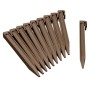 Nature Piquetas de anclaje para jardín 10 unidades gris taupe by , Garden edging and edging - Ref: Foro24-428504, Price: 21,5...
