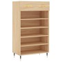 Zapatero madera de ingeniería roble Sonoma 60x35x105 cm de , Armarios y almacenamiento - Ref: Foro24-829591, Precio: 73,29 €,...