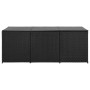 Caja de almacenaje de jardín ratán sintético negro 180x90x70 cm von , Aufbewahrungsboxen für den Außenbereich - Ref: Foro24-4...