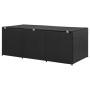 Caja de almacenaje de jardín ratán sintético negro 180x90x70 cm von , Aufbewahrungsboxen für den Außenbereich - Ref: Foro24-4...