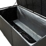 Caja de almacenaje de jardín ratán sintético negro 180x90x70 cm von , Aufbewahrungsboxen für den Außenbereich - Ref: Foro24-4...