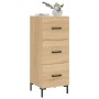 Aparador madera contrachapada color roble Sonoma 34,5x34x90 cm by , Sideboards - Ref: Foro24-828607, Price: 75,82 €, Discount: %