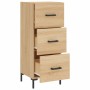 Aparador madera contrachapada color roble Sonoma 34,5x34x90 cm by , Sideboards - Ref: Foro24-828607, Price: 75,82 €, Discount: %