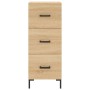 Aparador madera contrachapada color roble Sonoma 34,5x34x90 cm by , Sideboards - Ref: Foro24-828607, Price: 75,82 €, Discount: %