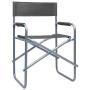 Sillas de director 2 unidades acero gris von , Gartenstühle - Ref: Foro24-47920, Preis: 98,46 €, Rabatt: %