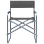 Sillas de director 2 unidades acero gris von , Gartenstühle - Ref: Foro24-47920, Preis: 98,46 €, Rabatt: %
