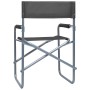 Sillas de director 2 unidades acero gris von , Gartenstühle - Ref: Foro24-47920, Preis: 98,46 €, Rabatt: %