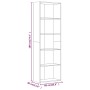 Estantería 5 niveles madera contrachapada gris 60x30x189 cm by , Bookcases and shelves - Ref: Foro24-815400, Price: 107,27 €,...