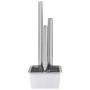 Fuente de jardín de acero inoxidable plateado 48x34x123 cm von , Brunnen und Wasserfälle - Ref: Foro24-48091, Preis: 430,07 €...