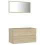 Set de muebles de baño 2 pzas contrachapada roble Sonoma de , Muebles de baño - Ref: Foro24-804884, Precio: 107,58 €, Descuen...