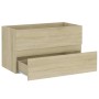 Set de muebles de baño 2 pzas contrachapada roble Sonoma de , Muebles de baño - Ref: Foro24-804884, Precio: 107,58 €, Descuen...