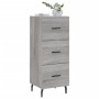 Aparador madera de ingeniería gris Sonoma 34,5x34x90 cm de , Aparadores - Ref: Foro24-828626, Precio: 75,20 €, Descuento: %
